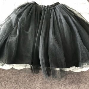 London Grey black Tulle Skirt